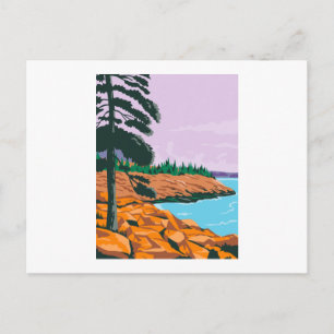 Carte Postale Parc national d'Acadia au sud-ouest de Bar Harbor