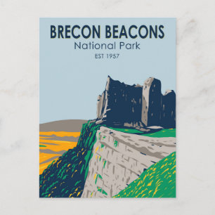 Carte Postale Parc national de Brecon Beacons au Pays de Galles 
