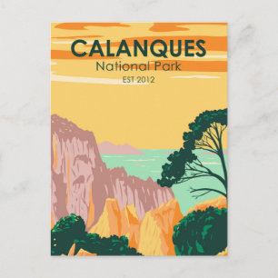 Carte Postale Parc national de Calanques France Vintage