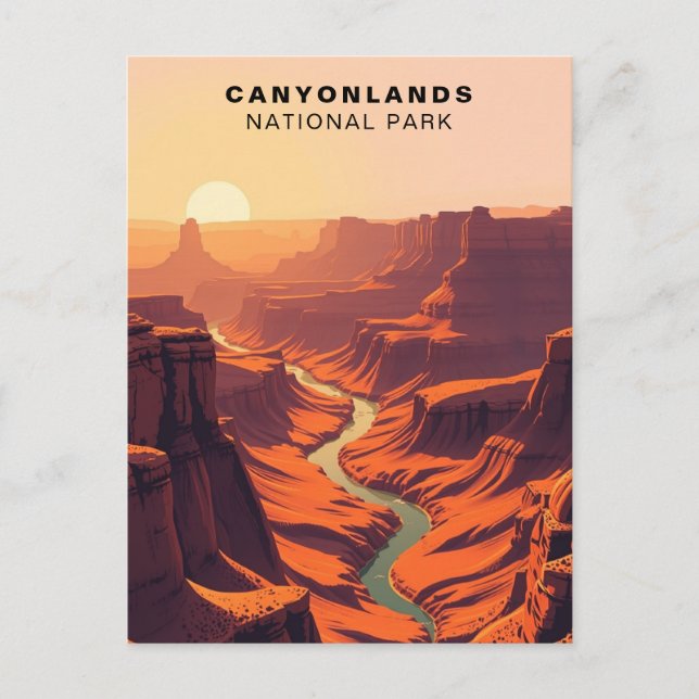Carte Postale Parc national de Canyonlands Art USA (Devant)