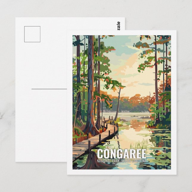 Carte Postale Parc national de Congaree Caroline du Sud USA (Devant / Derrière)