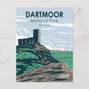 Carte Postale Parc national de Dartmoor ruines du château Anglet