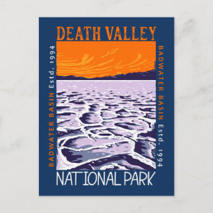 Carte Postale  Parc national de Death Valley, bassin de Badwater