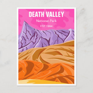Carte Postale Parc national de Death Valley Rétro Vintage