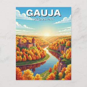 Carte Postale Parc national de Gauja Voyage Lettonie