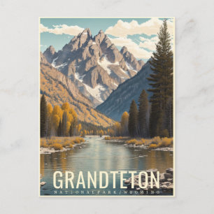 CARTE POSTALE PARC NATIONAL DE GRAND TETON