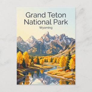 Carte Postale Parc national de Grand Teton USA