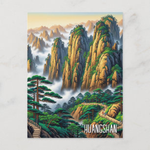 Carte Postale Parc national de Huangshan Chine