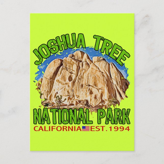 Carte Postale Parc national de Joshua Tree, Californie (Devant)