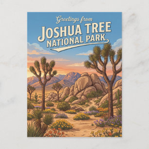Carte Postale Parc national de Joshua Tree Californie