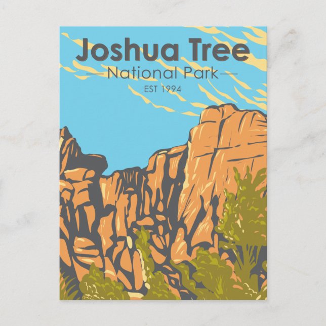 Carte Postale Parc national de Joshua Tree Le Grand Burrito (Devant)