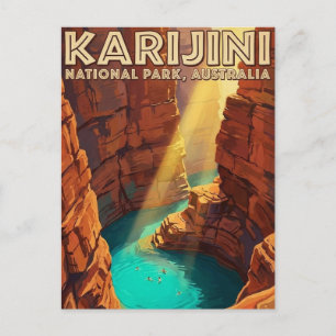 Carte Postale Parc national de Karijini en Australie