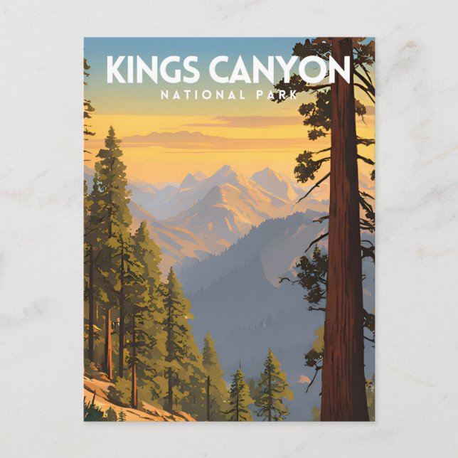 Carte Postale Parc national de Kings Canyon Voyage (Devant)