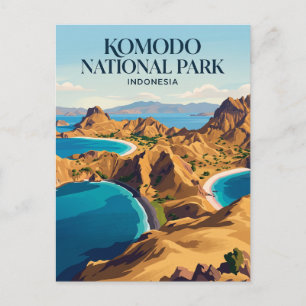 Carte Postale Parc national de Komodo Indonésie