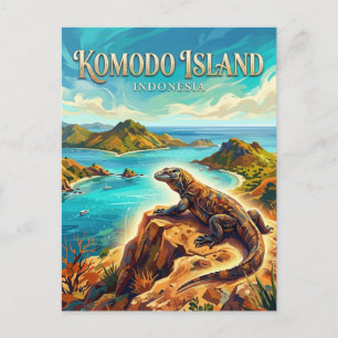 Carte Postale Parc national de Komodo Indonésie