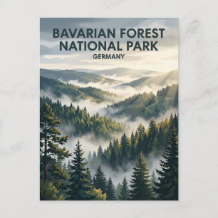 Carte Postale Parc national de la forêt bavaroise Allemagne