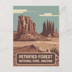 Carte Postale Parc national de la Forêt Petrifiée