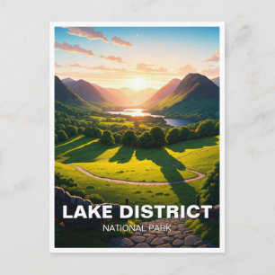 Carte Postale Parc national de la région du Sunset Lake