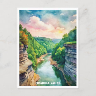 Carte Postale Parc national de la vallée de Cuyahoga Peinture aq