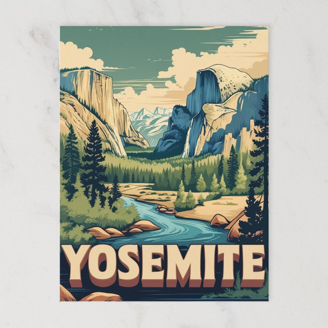 Carte Postale Parc national de la vallée de Yosemite (Créateur téléchargé)