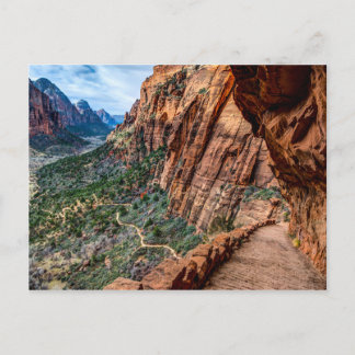 Carte Postale Parc national de la Zion du sentier Angel's Landin