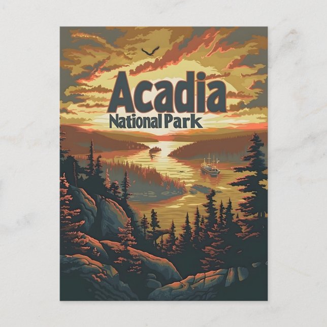 Carte Postale Parc national de l'Acadie (Devant)