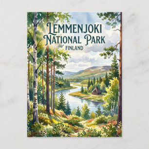 Carte Postale Parc national de Lemmenjoki Finlande
