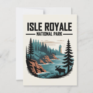 Carte Postale Parc national de l'Isle Royale Pittoresque nature 