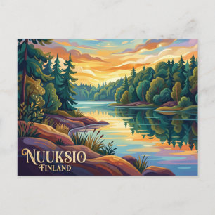 Carte Postale Parc national de Nuuksio en Finlande