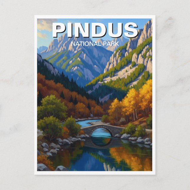 Carte Postale Parc national de Pindus Grèce Voyage (Devant)