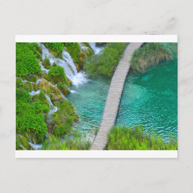 Carte Postale Parc national de Plitvice dans des sentiers de (Devant)