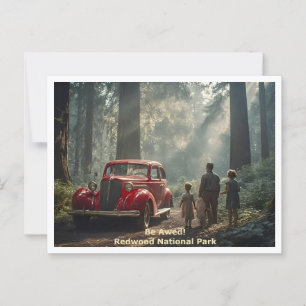 Carte Postale Parc national de Redwood - Be Awe - Style de voyag