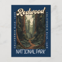 Parc national de Redwood rétro en détresse