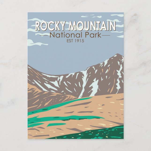 Carte Postale Parc national de Rocky Mountain Colorado Grays Pea (Devant)