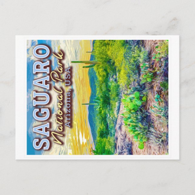 CARTE POSTALE PARC NATIONAL DE SAGUARO - ARIZONA ÉTATS-UNIS (Devant)