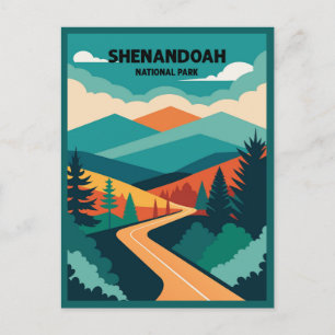 Carte Postale Parc national de Shenandoah en skyline