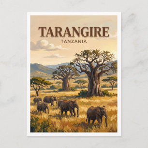 Carte Postale Parc national de Tarangire Tanzanie