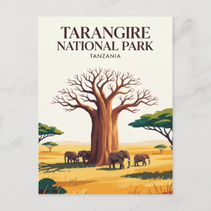 Carte Postale Parc national de Tarangire Tanzanie