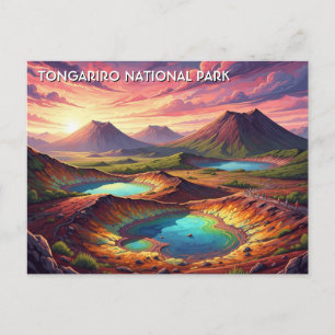 Carte Postale Parc national de Tongariro Voyage en Nouvelle-Zéla