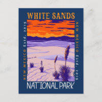 Parc national de White Sands Vintage en détresse