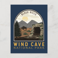 Parc national de Wind Cave Black Hills Emblem Vint