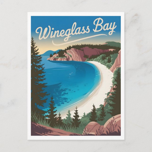 Carte Postale Parc national de Wineglass Bay Tasmania Freycinet (Devant)