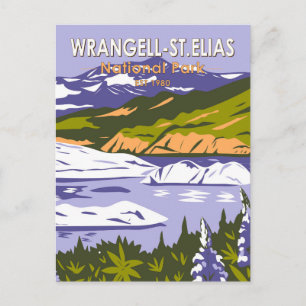 Carte Postale Parc national de Wrangell St Elias lac Nizina Alas