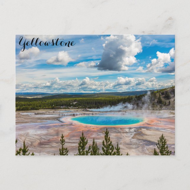 Carte Postale Parc national de Yellowstone Grand Prismatic Sprin (Devant)