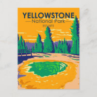 Parc national de Yellowstone Matin Glory Pool Rétr