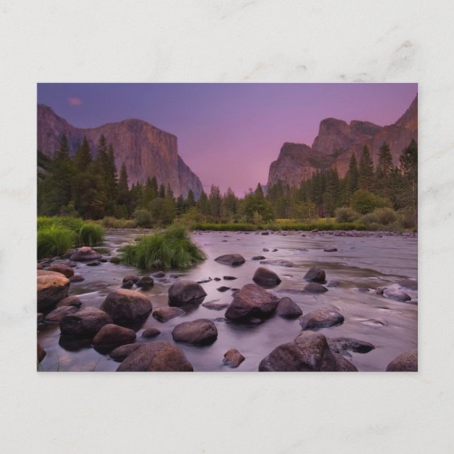 Carte Postale Parc national de Yosemite à Dusk (Devant)
