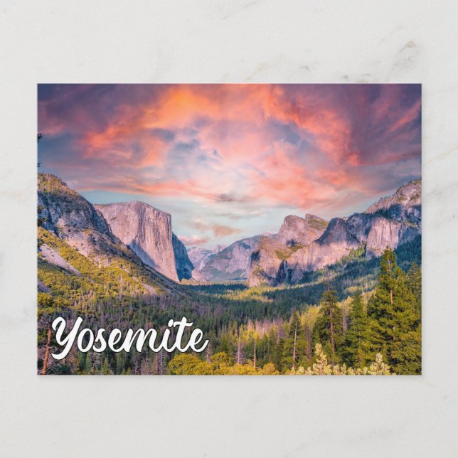 Carte Postale Parc national de Yosemite, Californie, États-Unis (Devant)