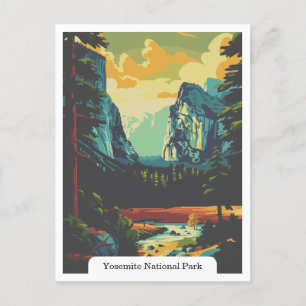 Carte Postale Parc national de Yosemite, Californie États-Unis