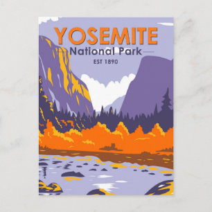 Carte Postale Parc national de Yosemite El Capitan en automne