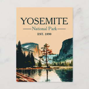 Carte Postale Parc national de Yosemite - Moitié Dôme Californie